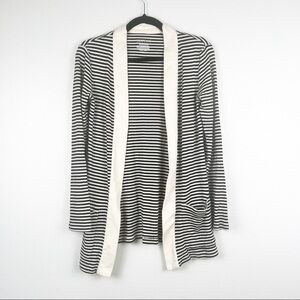 LAUREN‎ Ralph Lauren Striped Knit Open Cardigan Sz S